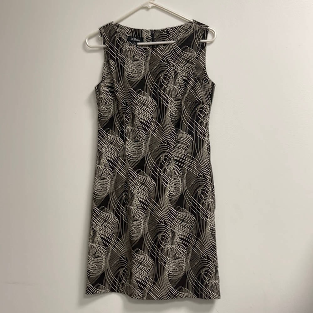 Womens brown and cream dress